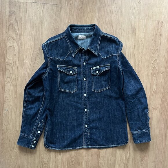 The Flat Head Denim Western Shirt – F-DS001 Size M - Picture 1 of 7